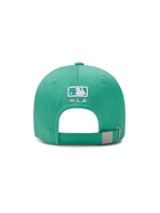 Nón MLB Korea Cursive Lettering Unstructured Ball Cap Oakland Athletics Green
