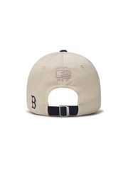 Nón MLB Korea Lettering Color Block Unstructured Ball Cap Boston Red Sox Navy