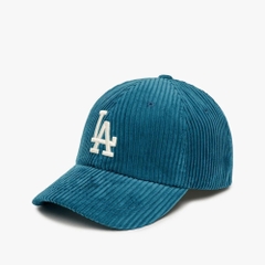 Nón MLB Korea Corduroy Unstructured Ball Cap LA Dodgers Blue