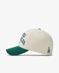 Nón MLB Korea Lettering Color Block Unstructured Ball Cap LA Dodgers Green