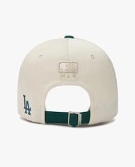 Nón MLB Korea Lettering Color Block Unstructured Ball Cap LA Dodgers Green