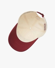 Nón MLB Korea Lettering Color Block Unstructured Ball Cap New York Yankees Wine