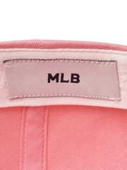 Nón MLB Korea Culsive Lettering Unstructured Ball Cap New York Yankees Pink