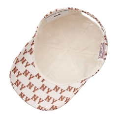 Nón MLB Korea Mono Classic Structure Ball Cap New York Yankees Cream