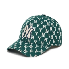 Nón MLB Korea Mono Classic Structure Ball Cap New York Yankees Green