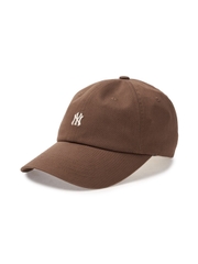 Nón MLB Korea Nanologo Unstructured Ball Cap New York Yankees Brown