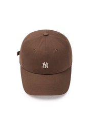 Nón MLB Korea Nanologo Unstructured Ball Cap New York Yankees Brown