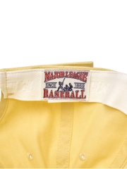 Nón MLB Korea Nanologo Unstructured Ball Cap New York Yankees Yellow