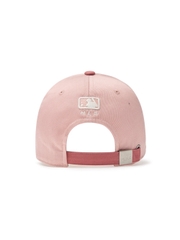 Nón MLB Korea Varsity One Point Color Block Unstructured Ball Cap Cleveland Guardians Pink