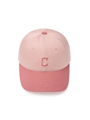 Nón MLB Korea Varsity One Point Color Block Unstructured Ball Cap Cleveland Guardians Pink