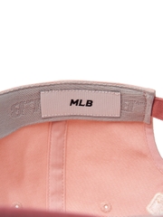 Nón MLB Korea Varsity One Point Color Block Unstructured Ball Cap Cleveland Guardians Pink