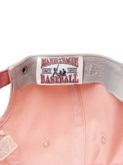 Nón MLB Korea Varsity One Point Color Block Unstructured Ball Cap Cleveland Guardians Pink