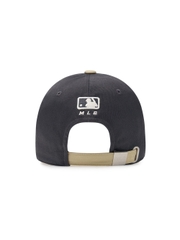 Nón MLB Korea Varsity One Point Color Block Unstructured Ball Cap New York Yankees Grey