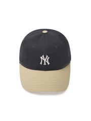 Nón MLB Korea Varsity One Point Color Block Unstructured Ball Cap New York Yankees Grey