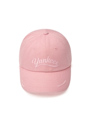 Nón MLB Korea Vintage Culsive Unstructured Ball Cap New York Yankees Pink
