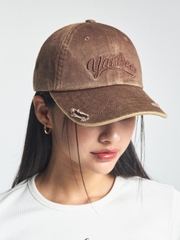 Nón MLB Korea Vintage Culsive Unstructured Ball Cap New York Yankees Brown