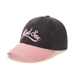 Nón MLB Korea Varsity Vintage Culsive Color Block Unstructured Ball Cap Boston Red Sox Grey