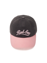 Nón MLB Korea Varsity Vintage Culsive Color Block Unstructured Ball Cap Boston Red Sox Grey