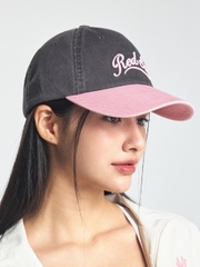 Nón MLB Korea Varsity Vintage Culsive Color Block Unstructured Ball Cap Boston Red Sox Grey