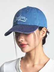Nón MLB Korea Varsity Vintage Culsive Color Block Unstructured Ball Cap LA Dodgers Indigo
