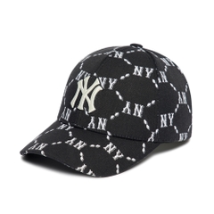 Nón MLB Diamond Monogram Structured Ball Cap New York Yankees Black
