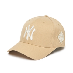 Nón MLB Diamond Stamp Ball Cap New York Yankees Beige