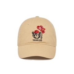 Nón MLB Mega Bear Ball Cap New York Yankees D.Beige