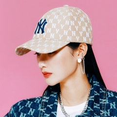 Nón MLB Monogram Classic Ball-Cap New York Yankees D.Beige