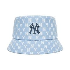 Nón MLB Monogram Classic Bucket Hat New York Yankees L.Blue