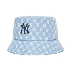 Nón MLB Monogram Classic Bucket Hat New York Yankees L.Blue