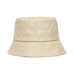 Nón MLB Monogram Classic Jacquard Bucket Hat New York Yankees Beige