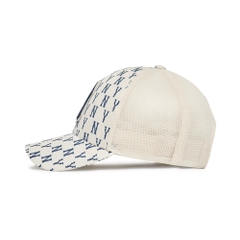Nón MLB Monogram Classic Mesh Cap New York Yankees Cream