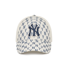 Nón MLB Monogram Classic Mesh Cap New York Yankees Cream