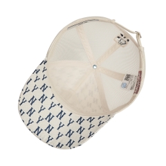 Nón MLB Monogram Classic Mesh Cap New York Yankees Cream