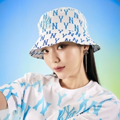 Nón MLB Monogram Gradation Bucket Hat New York Yankees Blue