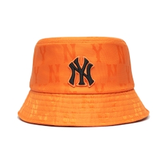 Nón MLB Monogram Nylon Bucket Hat New York Yankees Orange