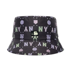 Nón MLB Monogram Summer Bucket Hat New York Yankees Black