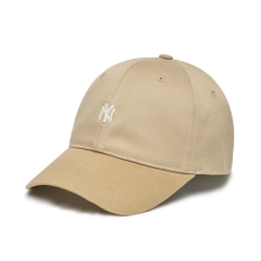 Nón MLB Nano Logo Fielder Ball Cap New York Yankees Beige