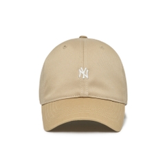 Nón MLB Nano Logo Fielder Ball Cap New York Yankees Beige