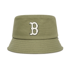Nón MLB Oxford Bucket Hat Boston Red Sox Khaki