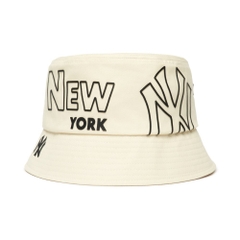 Nón MLB Surround Bucket Hat New York Yankees Cream
