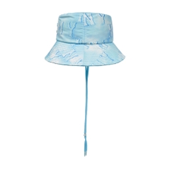 Nón MLB Water Monogram UV Blocking Bucket Hat New York Yankees Aqua Blue