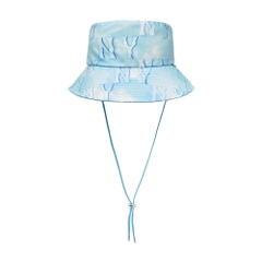 Nón MLB Water Monogram UV Blocking Bucket Hat New York Yankees Aqua Blue