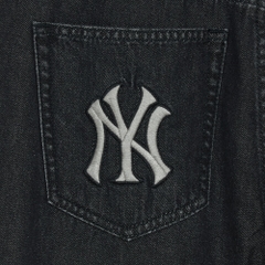 Quần Jean MLB Korea Multi Mega Logo New York Yankees Black