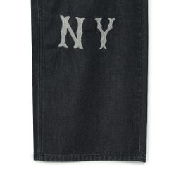 Quần Jean MLB Korea Multi Mega Logo New York Yankees Black