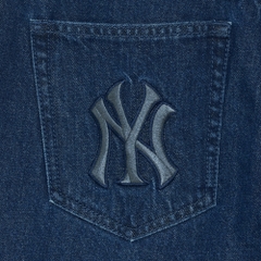 Quần Jean MLB Korea Multi Mega Logo New York Yankees Navy