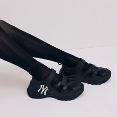 Sandals MLB Korea [Women's Size] BigBall Chunky Mask New York Yankees Black