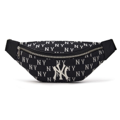 Túi MLB Korea Classic Mono Jacquard Hip Sack New York Yankees Black