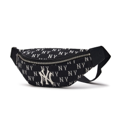 Túi MLB Korea Classic Mono Jacquard Hip Sack New York Yankees Black