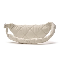 Túi MLB Korea Curve Padded Hip Sack Boston Red Sox Cream